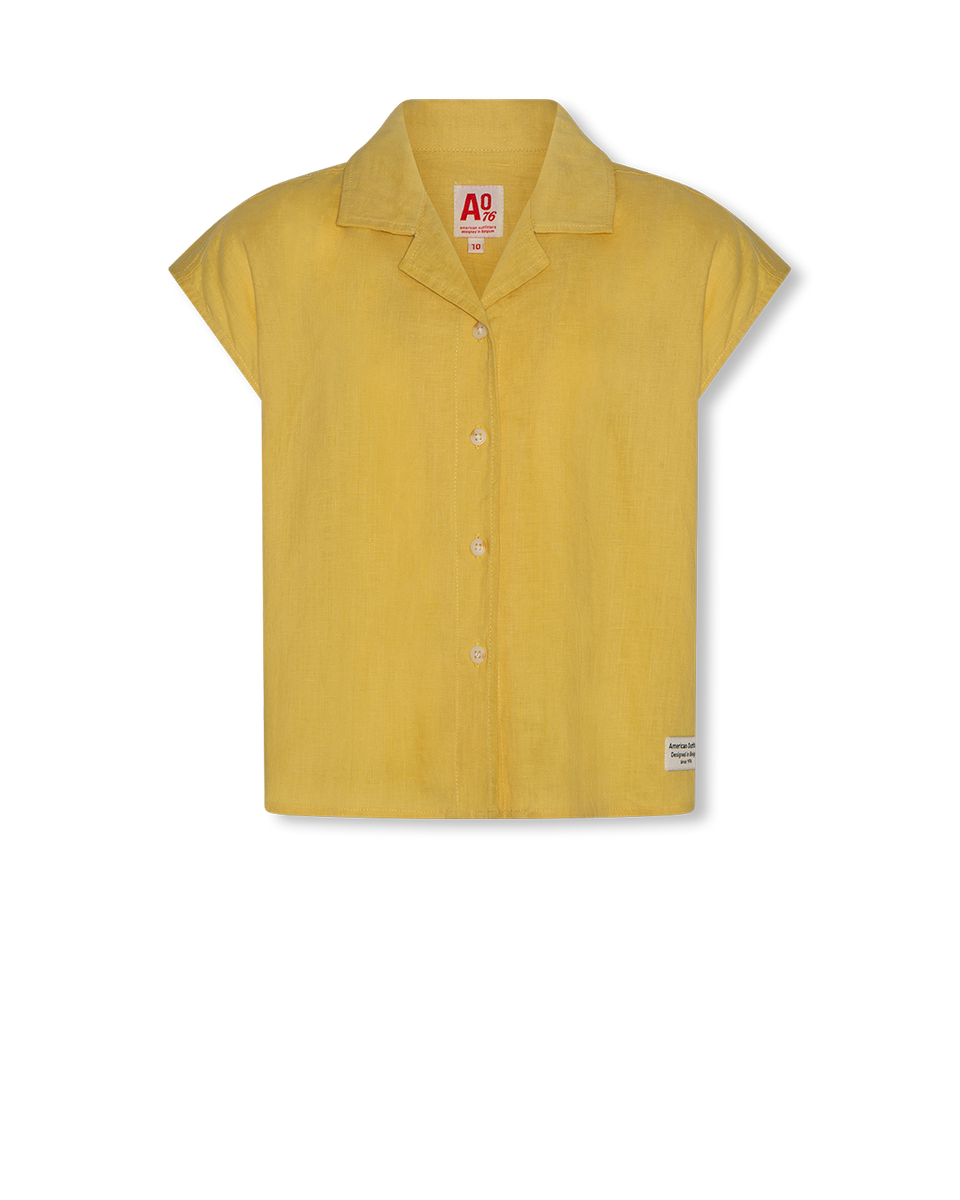 レディース zoe sailor collar shirts / yellow M