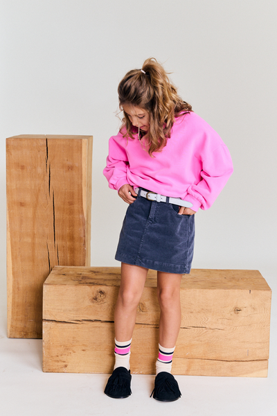 Vibrant pink, classic corduroy