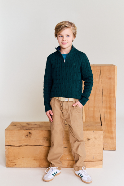 Forest Cable Knit